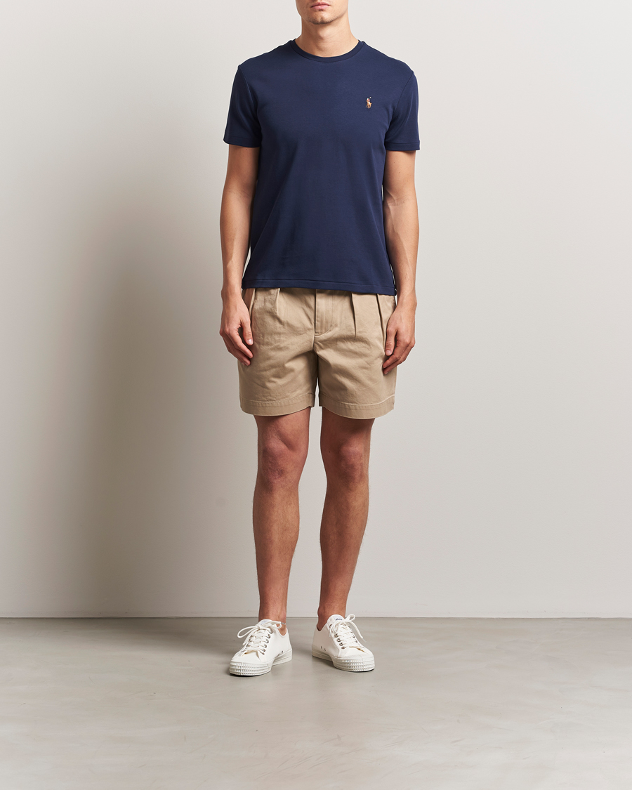 Men | T-Shirts | Polo Ralph Lauren | Luxury Pima Cotton Crew Neck T-Shirt Refined Navy