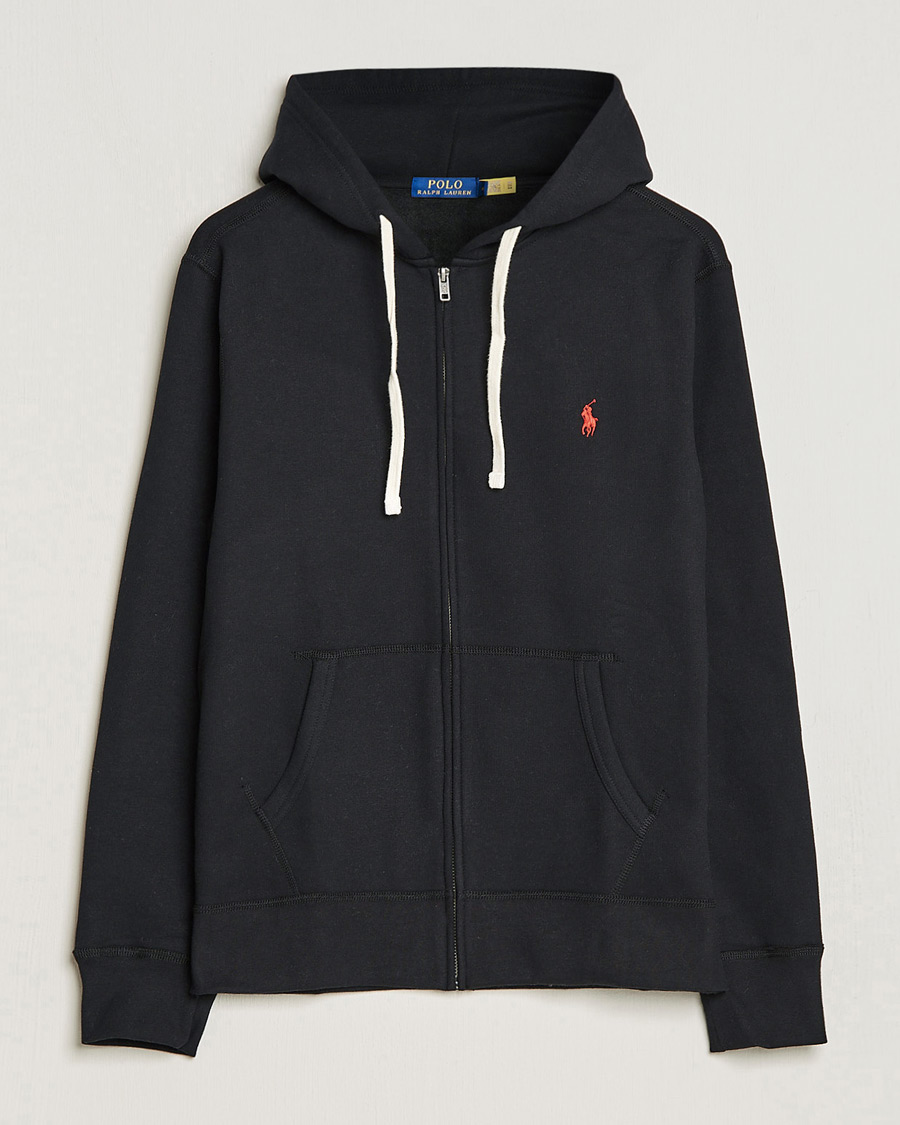 Men | Sweaters & Knitwear | Polo Ralph Lauren | Fleece Full Zip Hoodie Polo Black