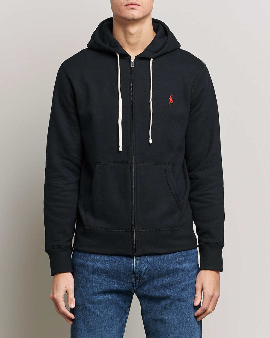 Men | Sweaters & Knitwear | Polo Ralph Lauren | Full-Zip Hoodie Polo Black