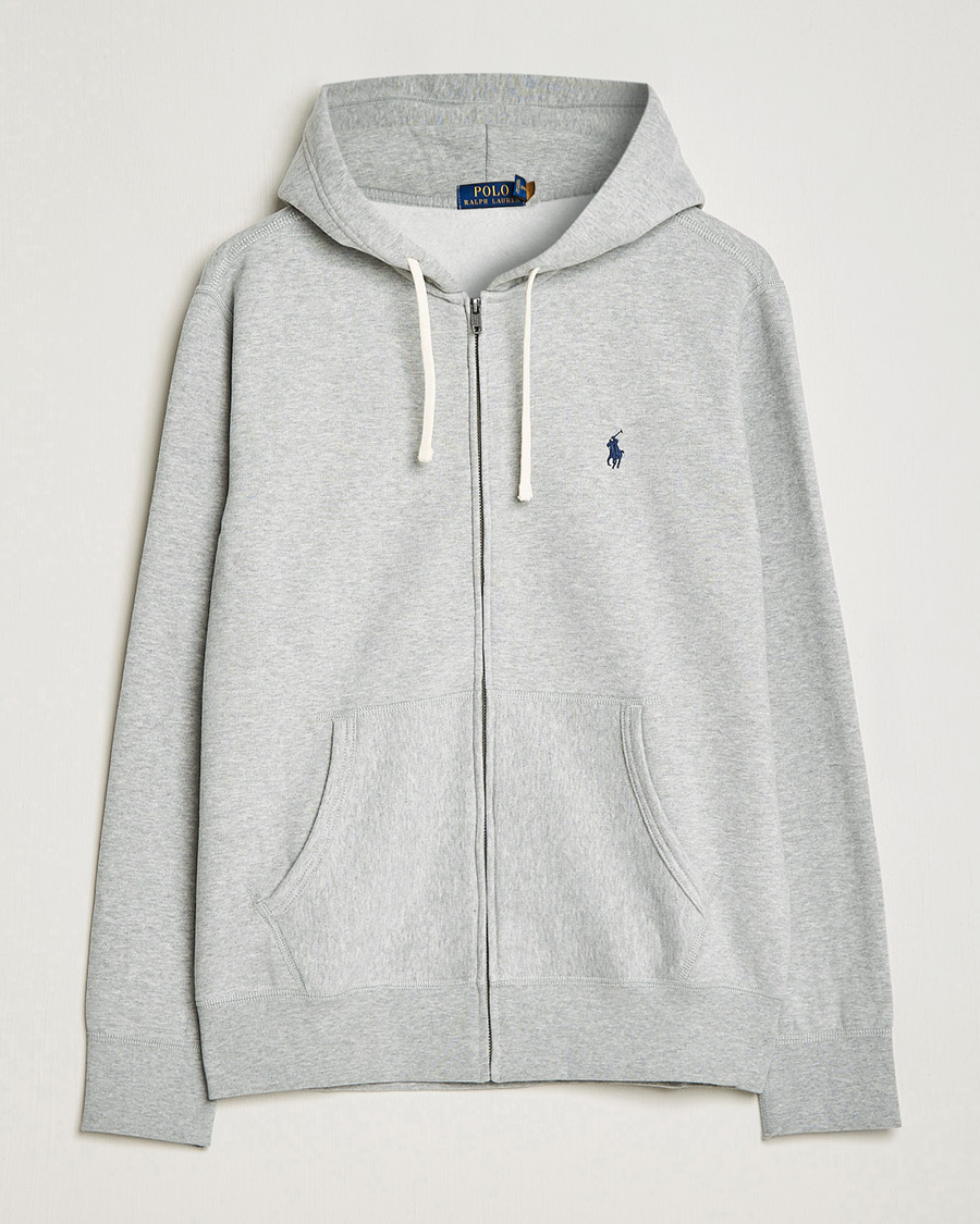Men | Sweaters & Knitwear | Polo Ralph Lauren | Fleece Full Zip Hoodie Andover Heather