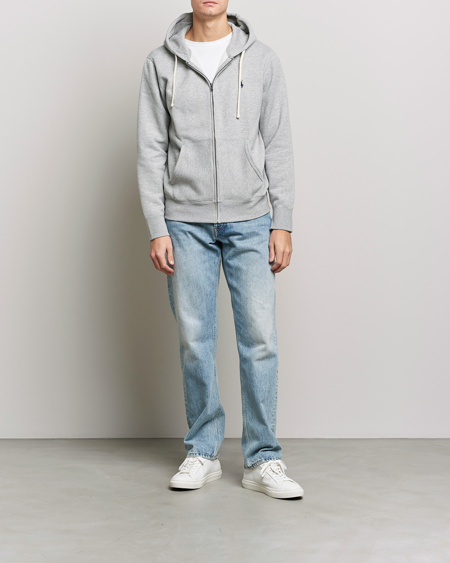 Men | Sweaters & Knitwear | Polo Ralph Lauren | Fleece Full Zip Hoodie Andover Heather