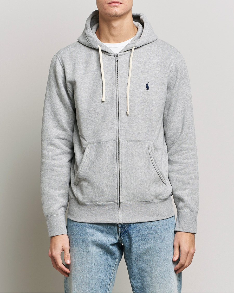 Men | Sweaters & Knitwear | Polo Ralph Lauren | Full-Zip Hoodie Andover Heather