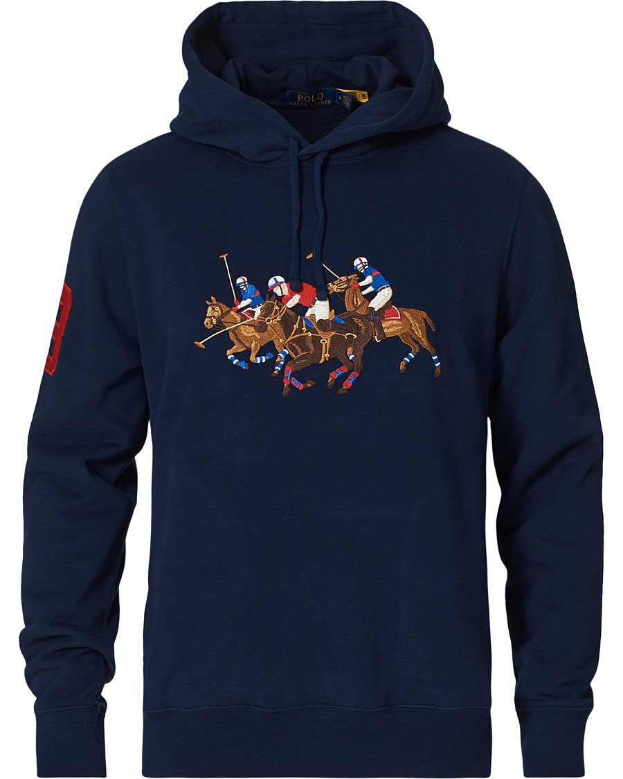 Men | Sweaters & Knitwear | Polo Ralph Lauren | Match Club Magic Fleece Hoodie Newport Navy
