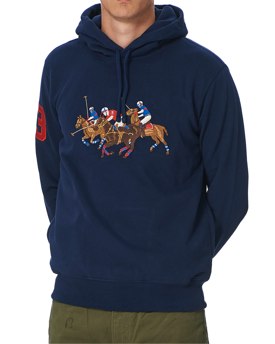 Men | Sweaters & Knitwear | Polo Ralph Lauren | Match Club Magic Fleece Hoodie Newport Navy