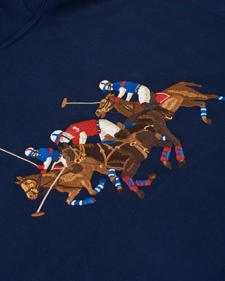 Men | Sweaters & Knitwear | Polo Ralph Lauren | Match Club Magic Fleece Hoodie Newport Navy