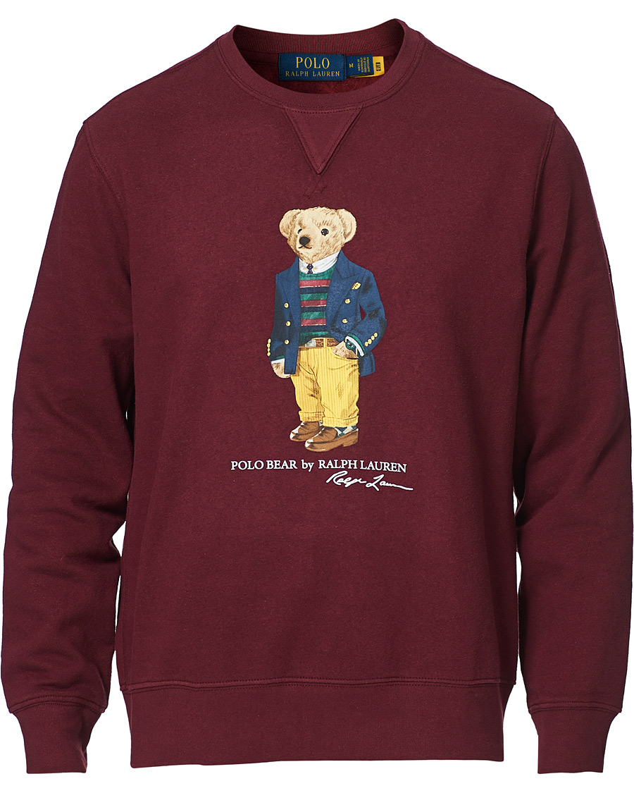 Men | Sweaters & Knitwear | Polo Ralph Lauren | Bear Sweatshirt Classic Wine