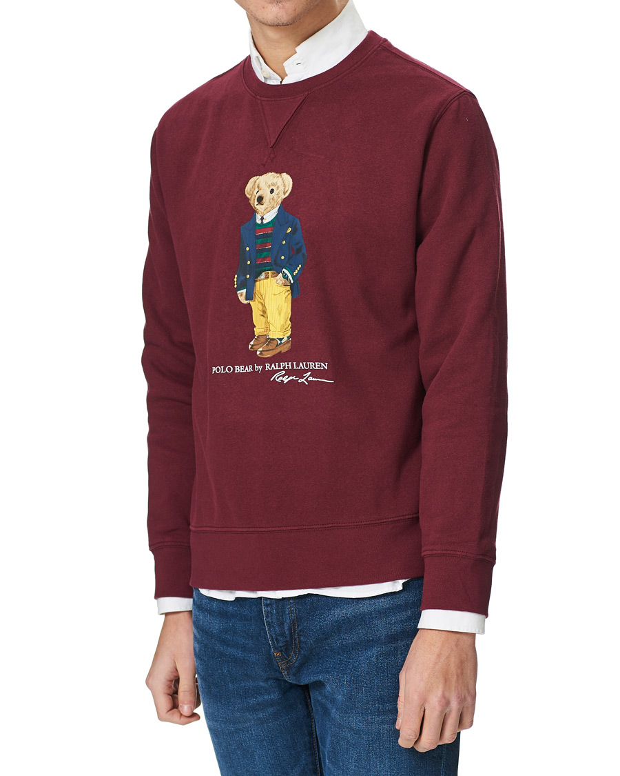 Men | Sweaters & Knitwear | Polo Ralph Lauren | Bear Sweatshirt Classic Wine