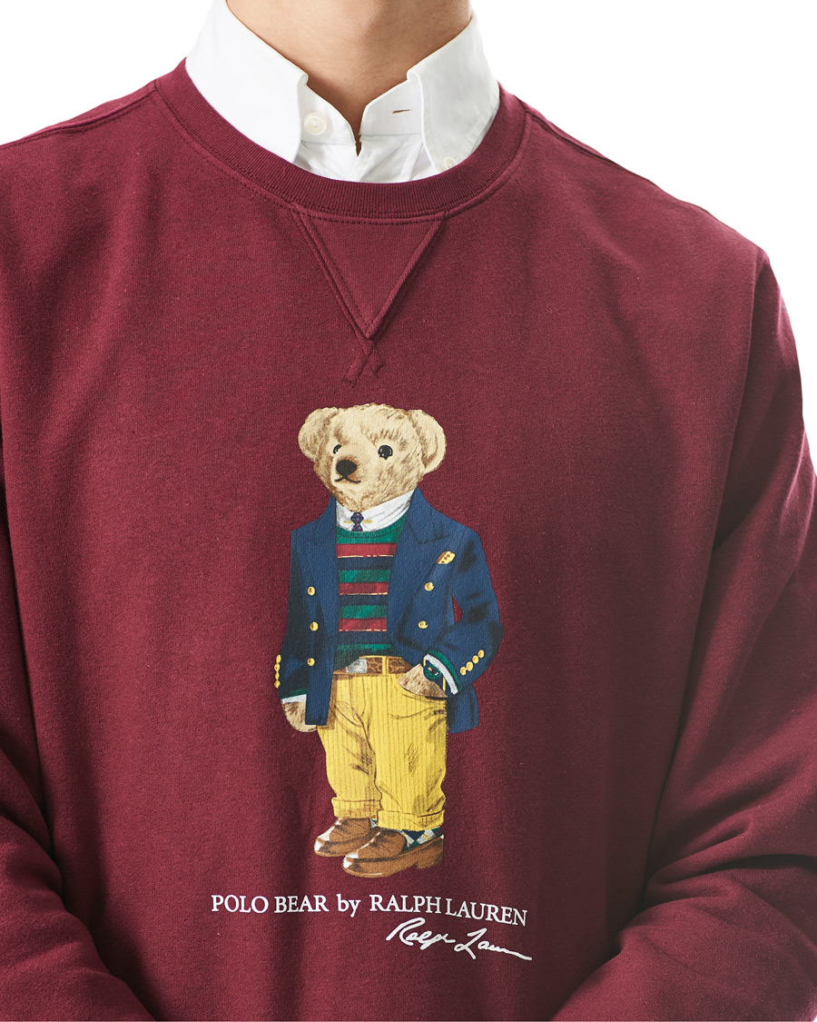 Men | Sweaters & Knitwear | Polo Ralph Lauren | Bear Sweatshirt Classic Wine