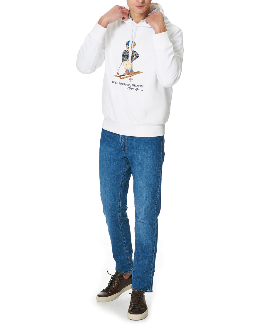 Men | Sweaters & Knitwear | Polo Ralph Lauren | Skiing Bear Hoodie White