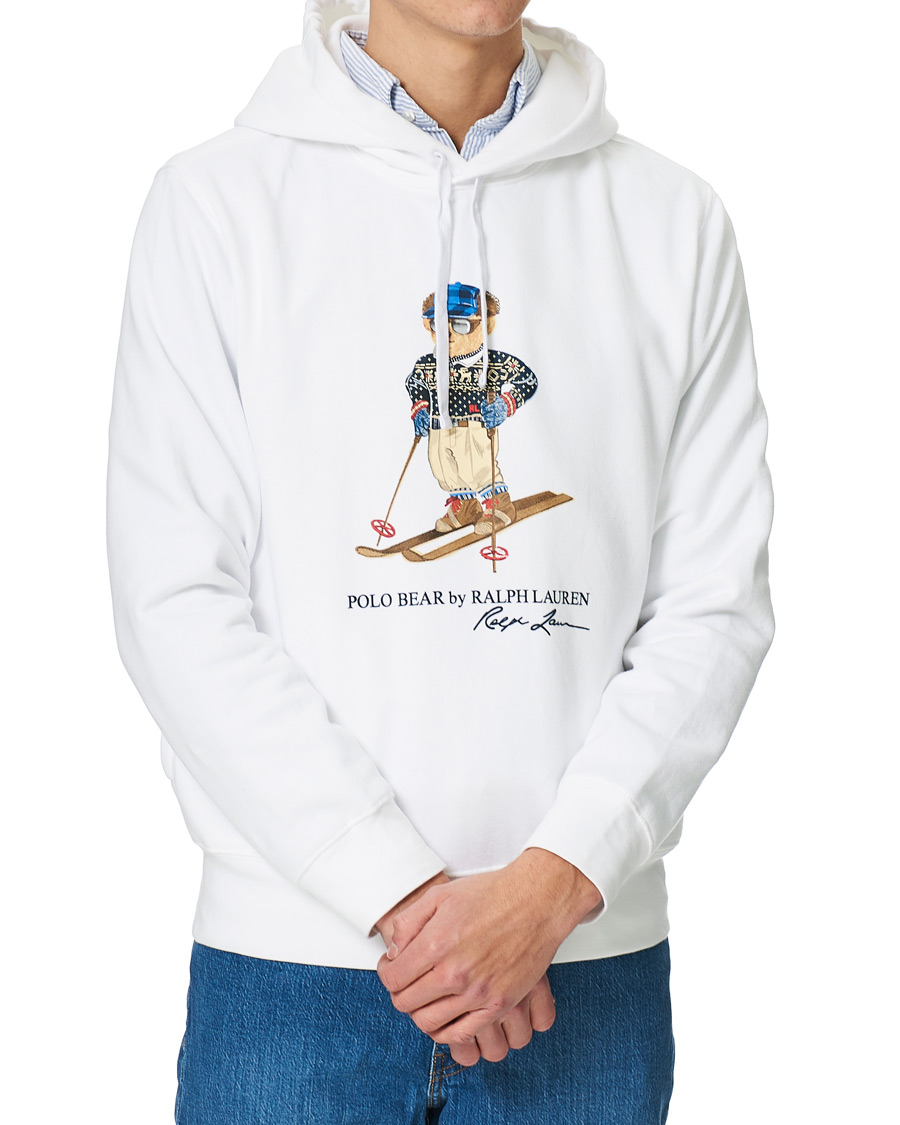 Men | Sweaters & Knitwear | Polo Ralph Lauren | Skiing Bear Hoodie White