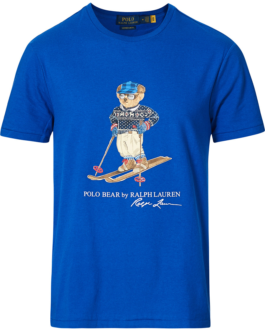Men | T-Shirts | Polo Ralph Lauren | Skiing Bear Crew Neck Tee Sapphire Star