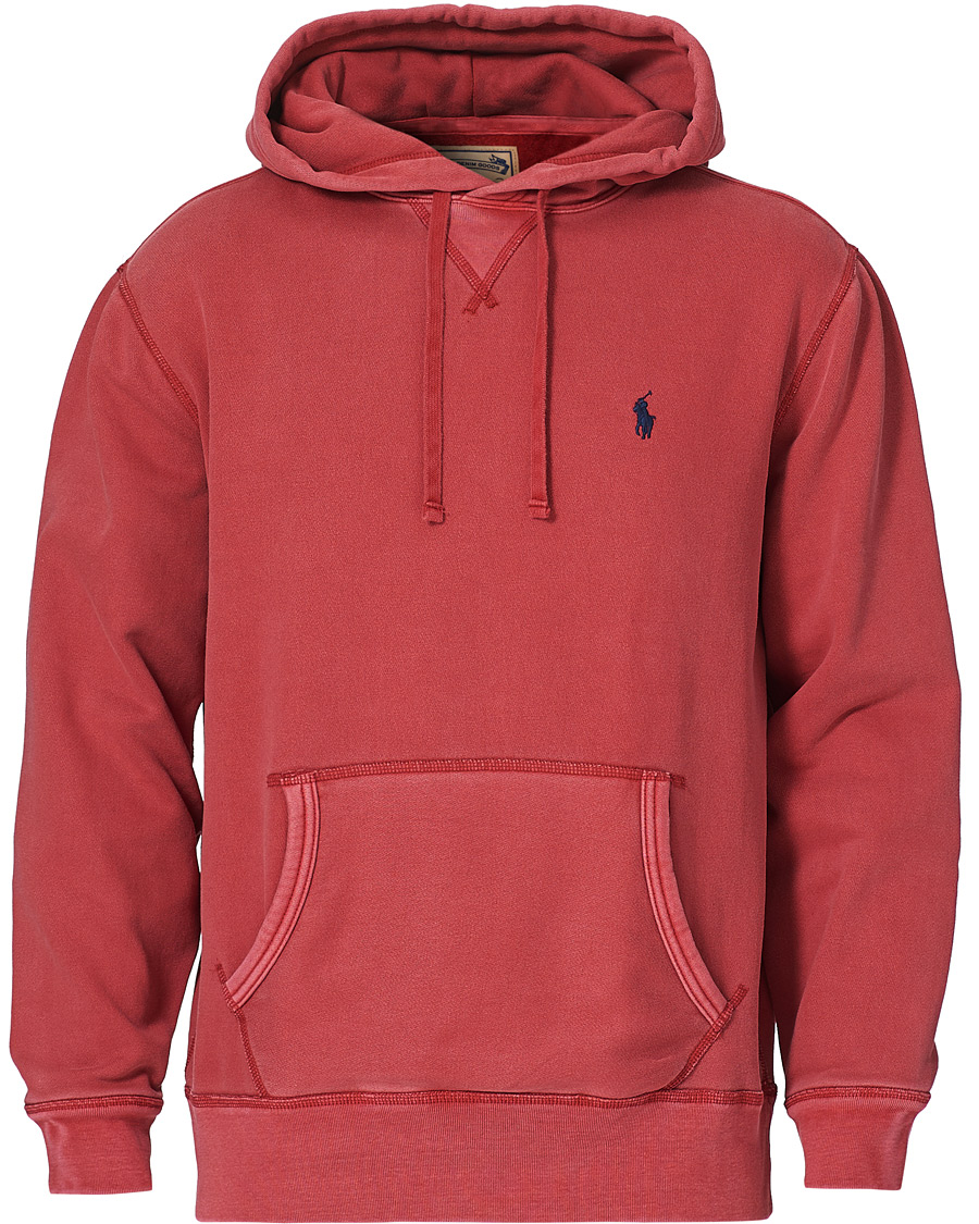 Men | Sweaters & Knitwear | Polo Ralph Lauren | Garment Dyed Hoodie Northwest Deep Red