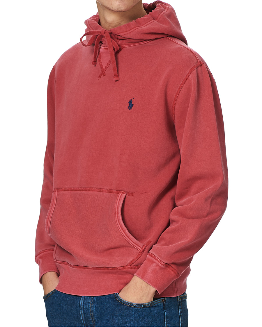 Men | Sweaters & Knitwear | Polo Ralph Lauren | Garment Dyed Hoodie Northwest Deep Red