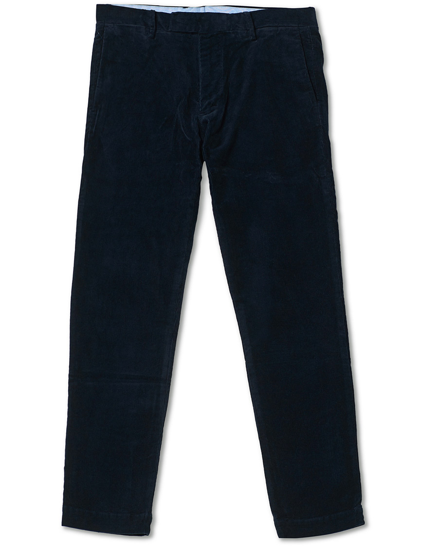 Men | Trousers | Polo Ralph Lauren | Hudson Slim Fit Corduroy Trousers Hunter Navy