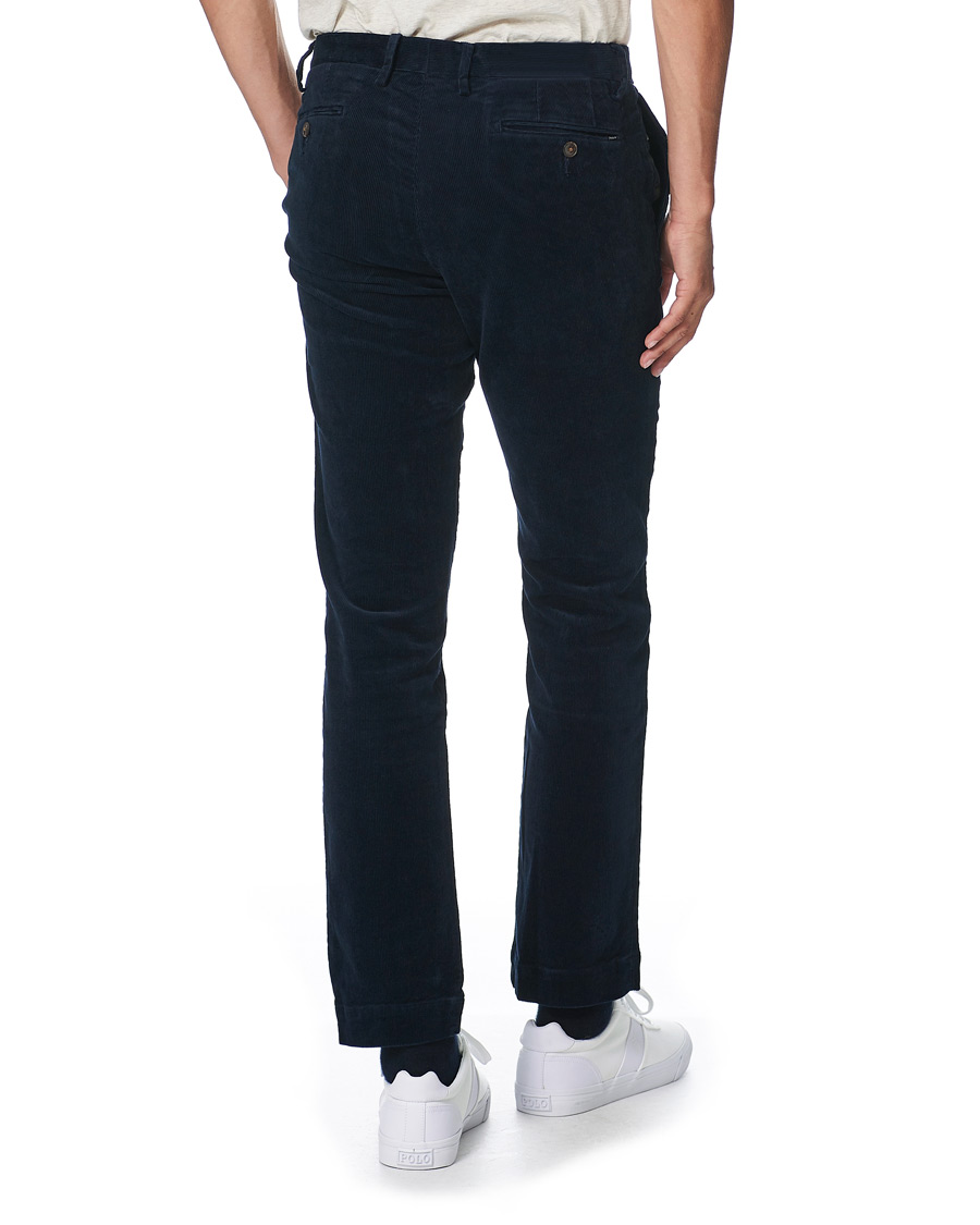 Men | Trousers | Polo Ralph Lauren | Hudson Slim Fit Corduroy Trousers Hunter Navy