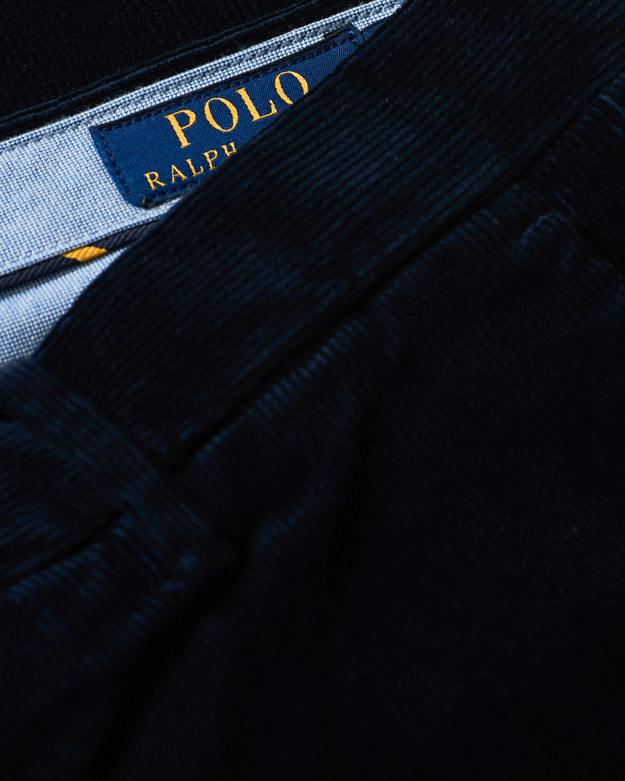 Men | Trousers | Polo Ralph Lauren | Hudson Slim Fit Corduroy Trousers Hunter Navy