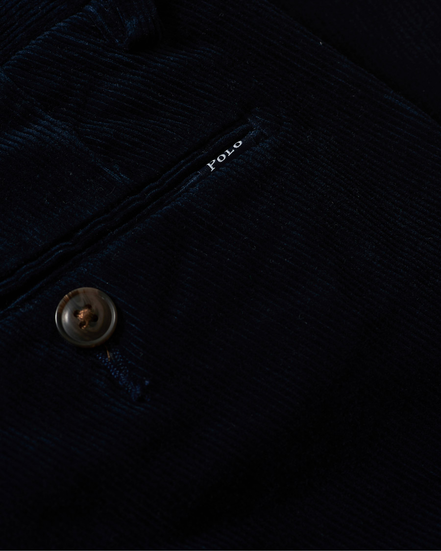 Men | Trousers | Polo Ralph Lauren | Hudson Slim Fit Corduroy Trousers Hunter Navy