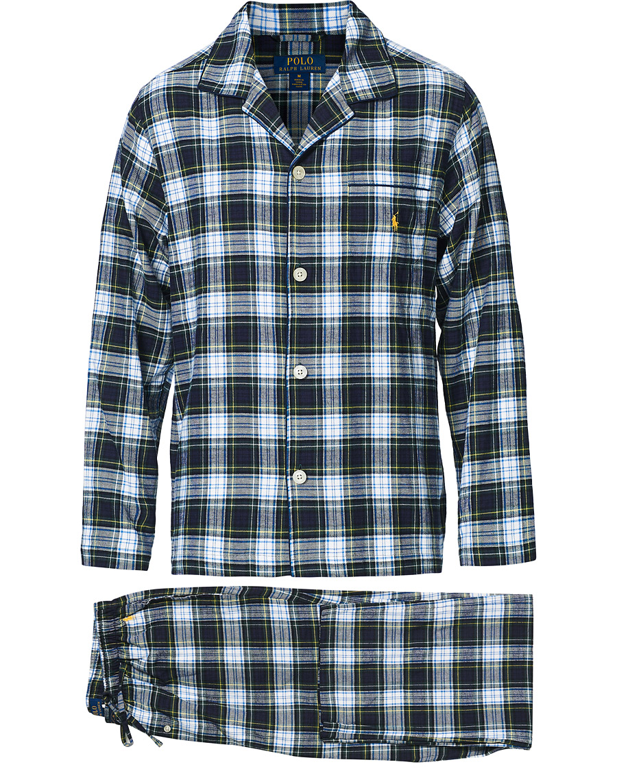 Men | Pyjamas & Robes | Polo Ralph Lauren | Flannel Pyjama Set Evergreen Plaid