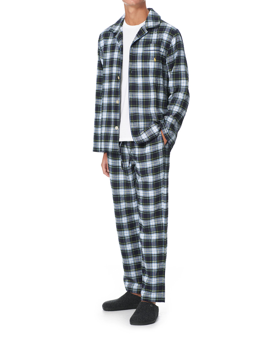Men | Pyjamas & Robes | Polo Ralph Lauren | Flannel Pyjama Set Evergreen Plaid