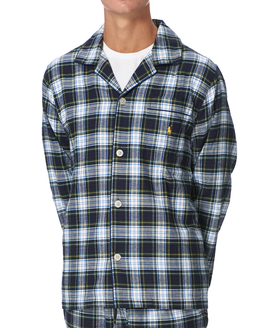 Men | Pyjamas & Robes | Polo Ralph Lauren | Flannel Pyjama Set Evergreen Plaid