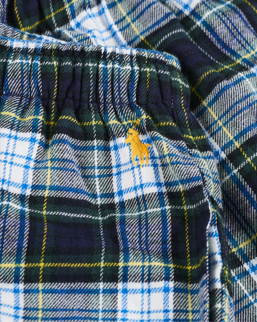Men | Pyjamas & Robes | Polo Ralph Lauren | Flannel Pyjama Set Evergreen Plaid