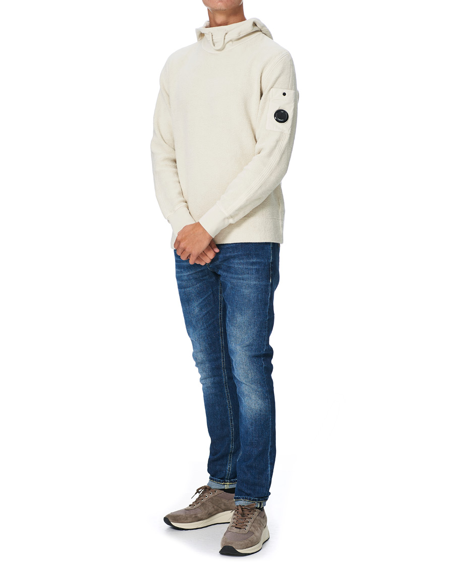 Men | Sweaters & Knitwear | C.P. Company | Polar Fleece Hoodie Off White