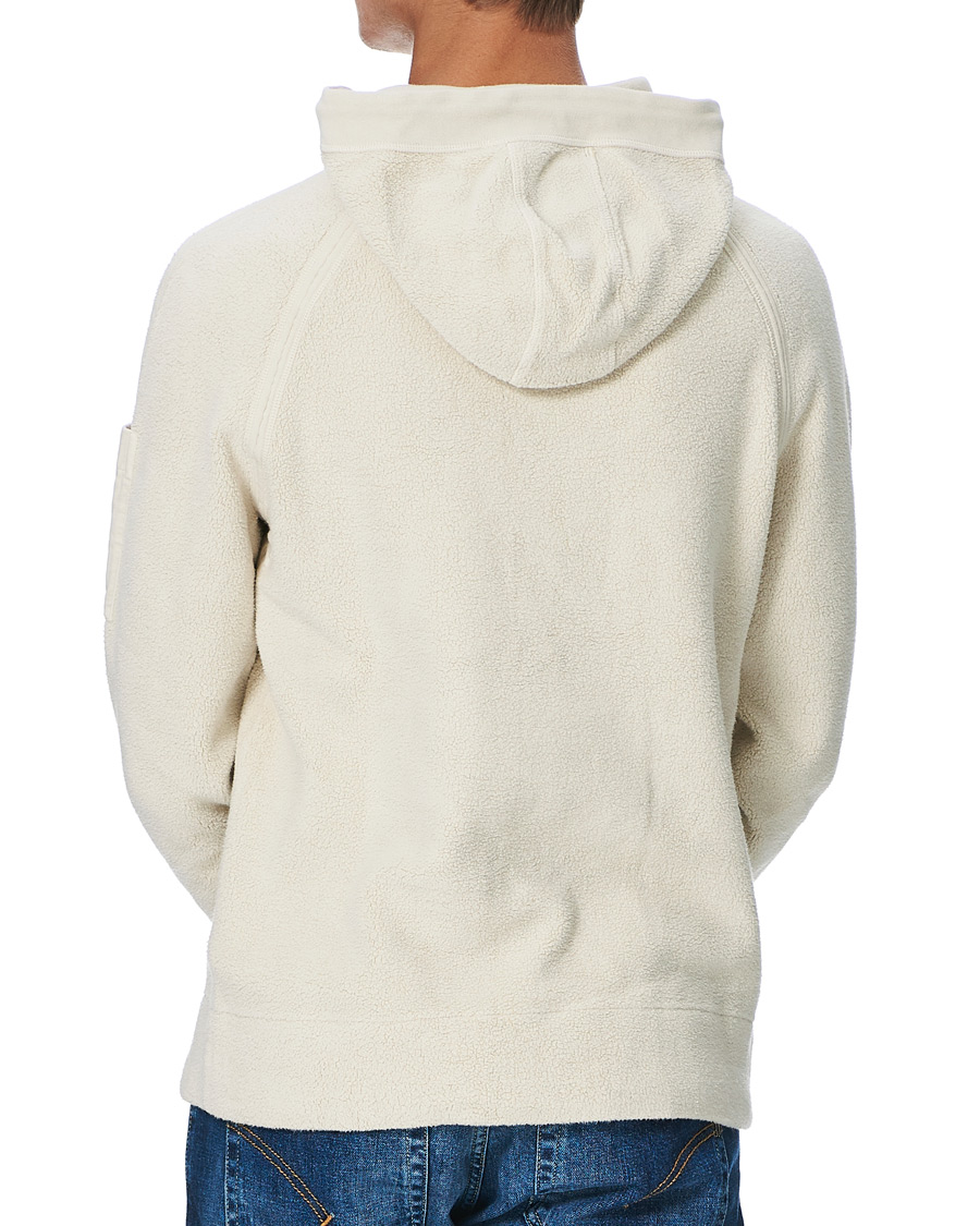 Men | Sweaters & Knitwear | C.P. Company | Polar Fleece Hoodie Off White