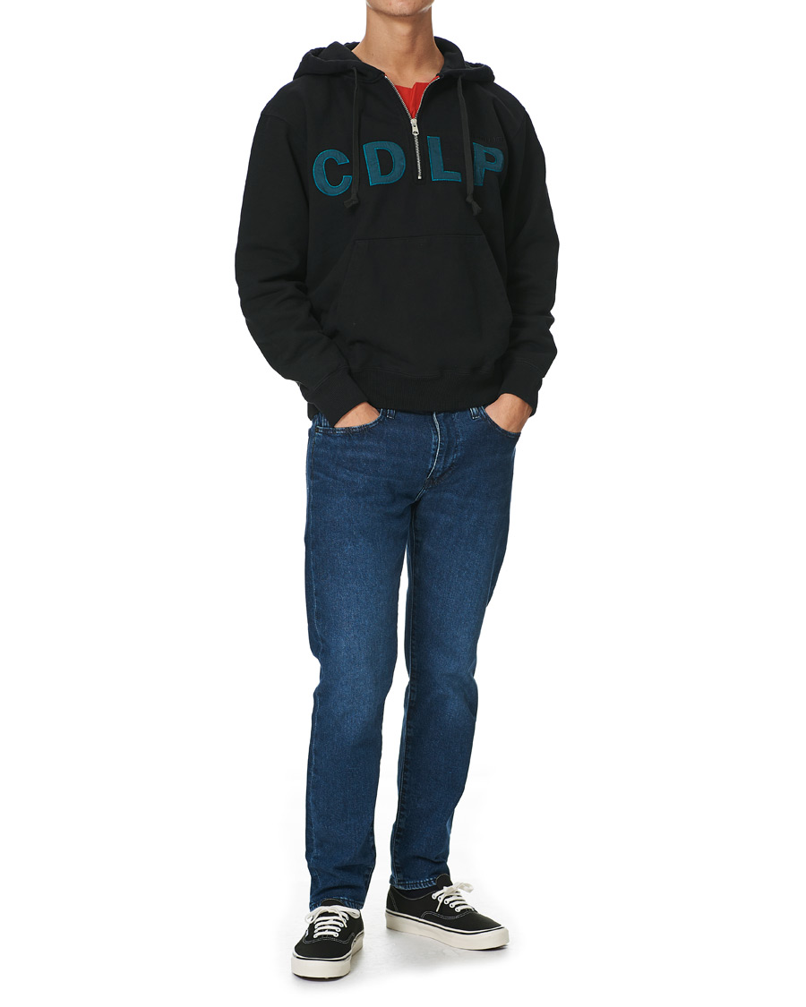 Men | Sweaters & Knitwear | CDLP | Heavyweight Terry Half-Zip Hoodie Black