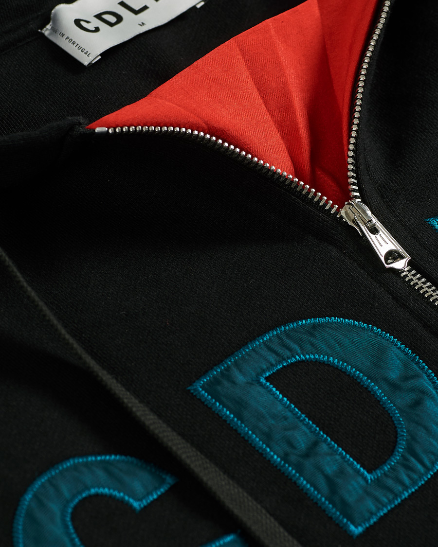 Men | Sweaters & Knitwear | CDLP | Heavyweight Terry Half-Zip Hoodie Black
