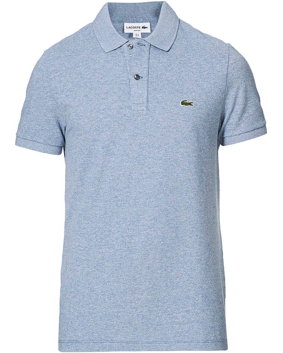 Men | Polo Shirts | Lacoste | Slim Fit Polo Piké Light Indigo Blue