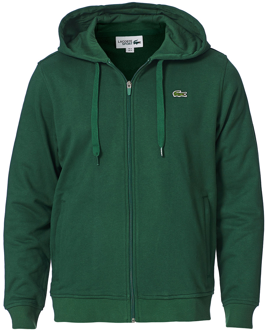 Men | Sweaters & Knitwear | Lacoste | Full Zip Hood Vert Green