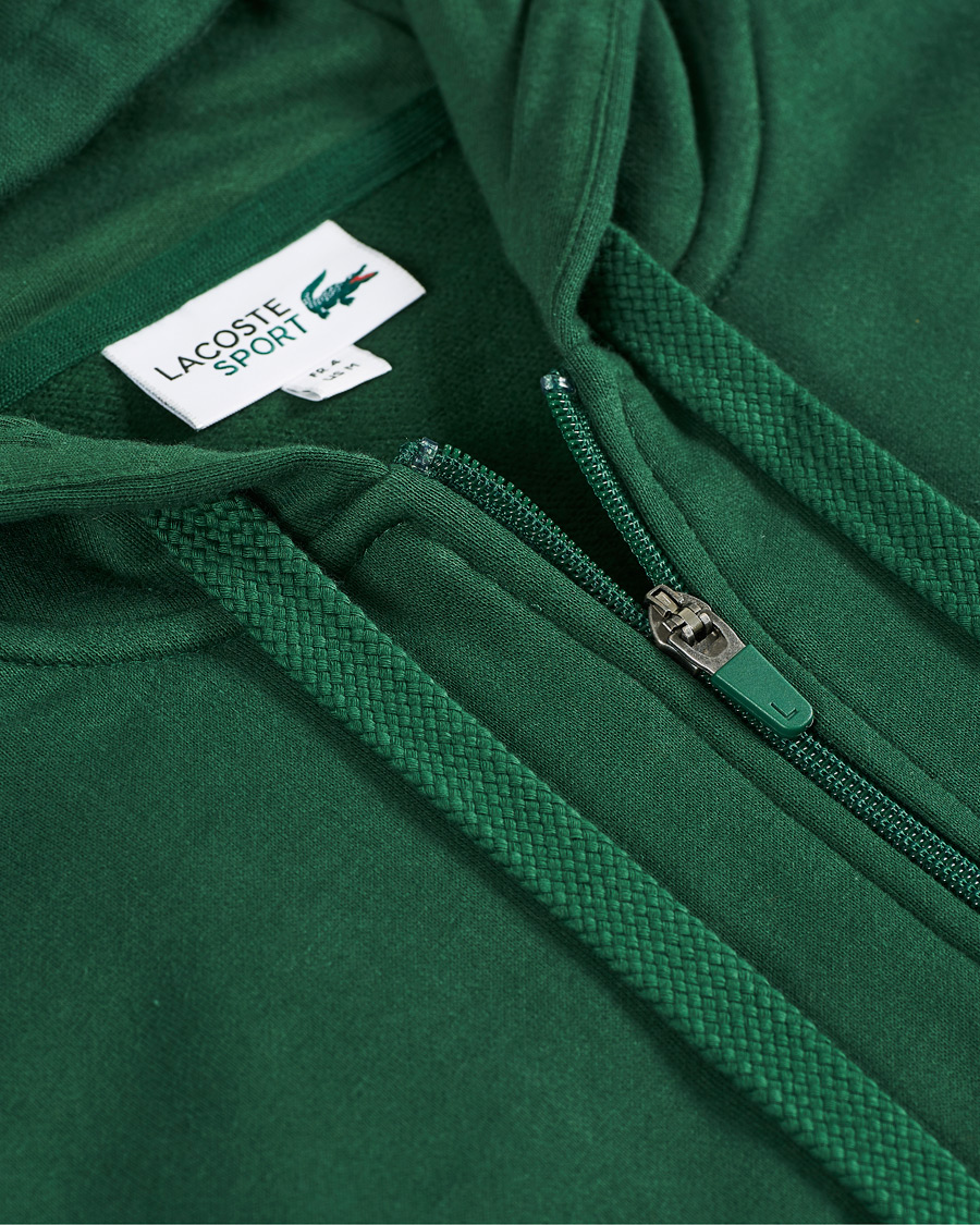 Men | Sweaters & Knitwear | Lacoste | Full Zip Hood Vert Green