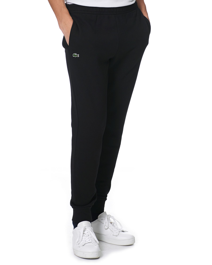 Men | Trousers | Lacoste | Cotton Sweatpants Black