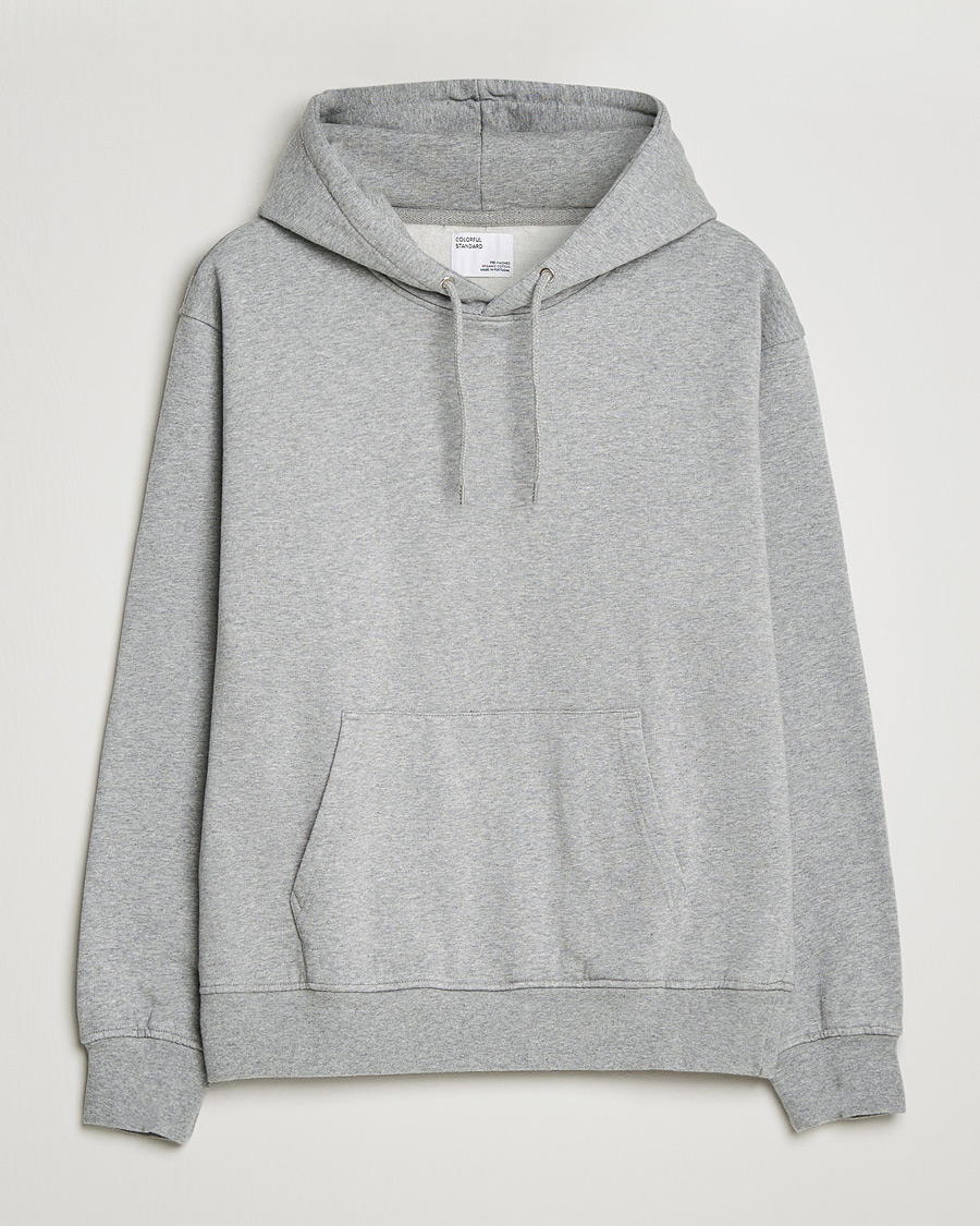 Men | Sweaters & Knitwear | Colorful Standard | Classic Organic Hood Heather Grey