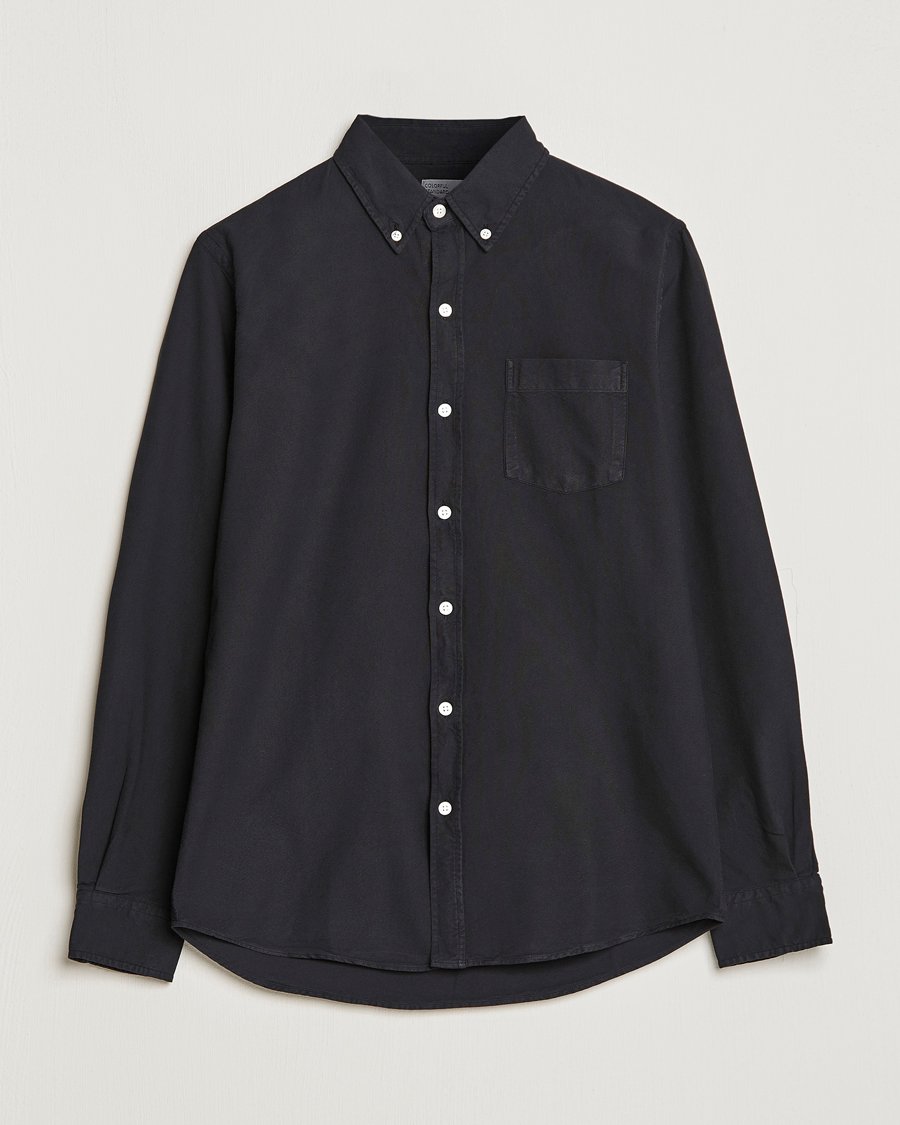 Men | Shirts | Colorful Standard | Classic Organic Oxford Button Down Shirt Deep Black