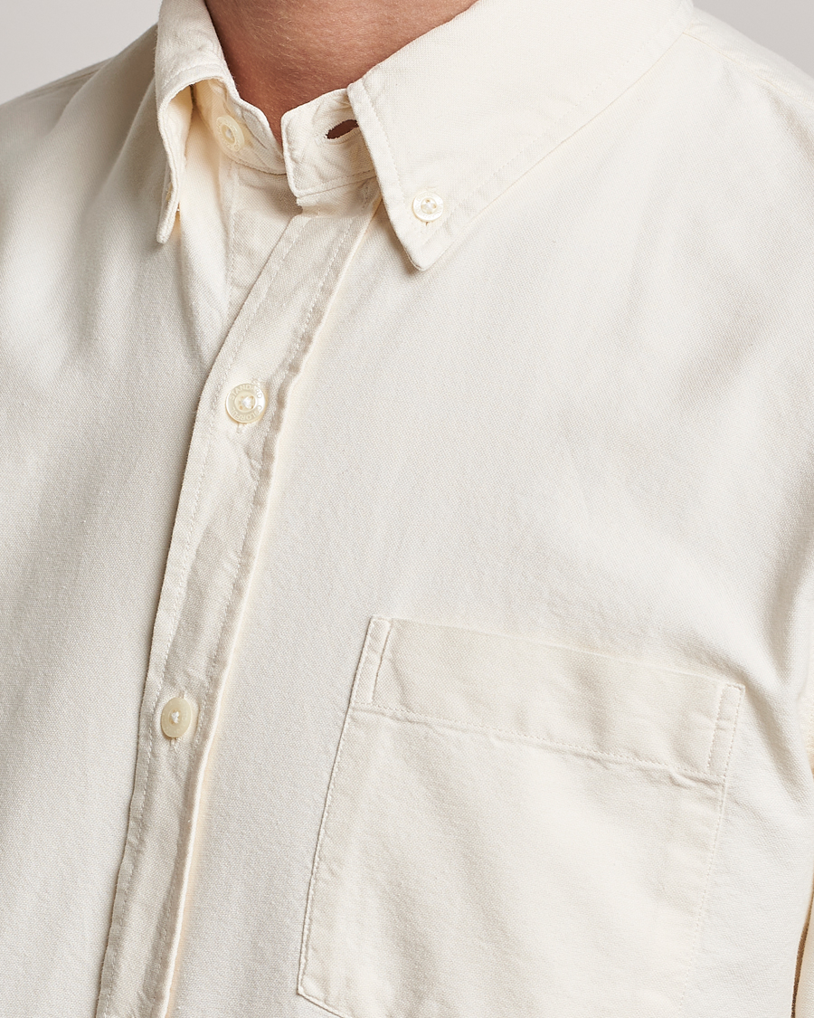 Men | Shirts | Colorful Standard | Classic Organic Oxford Button Down Shirt Ivory White