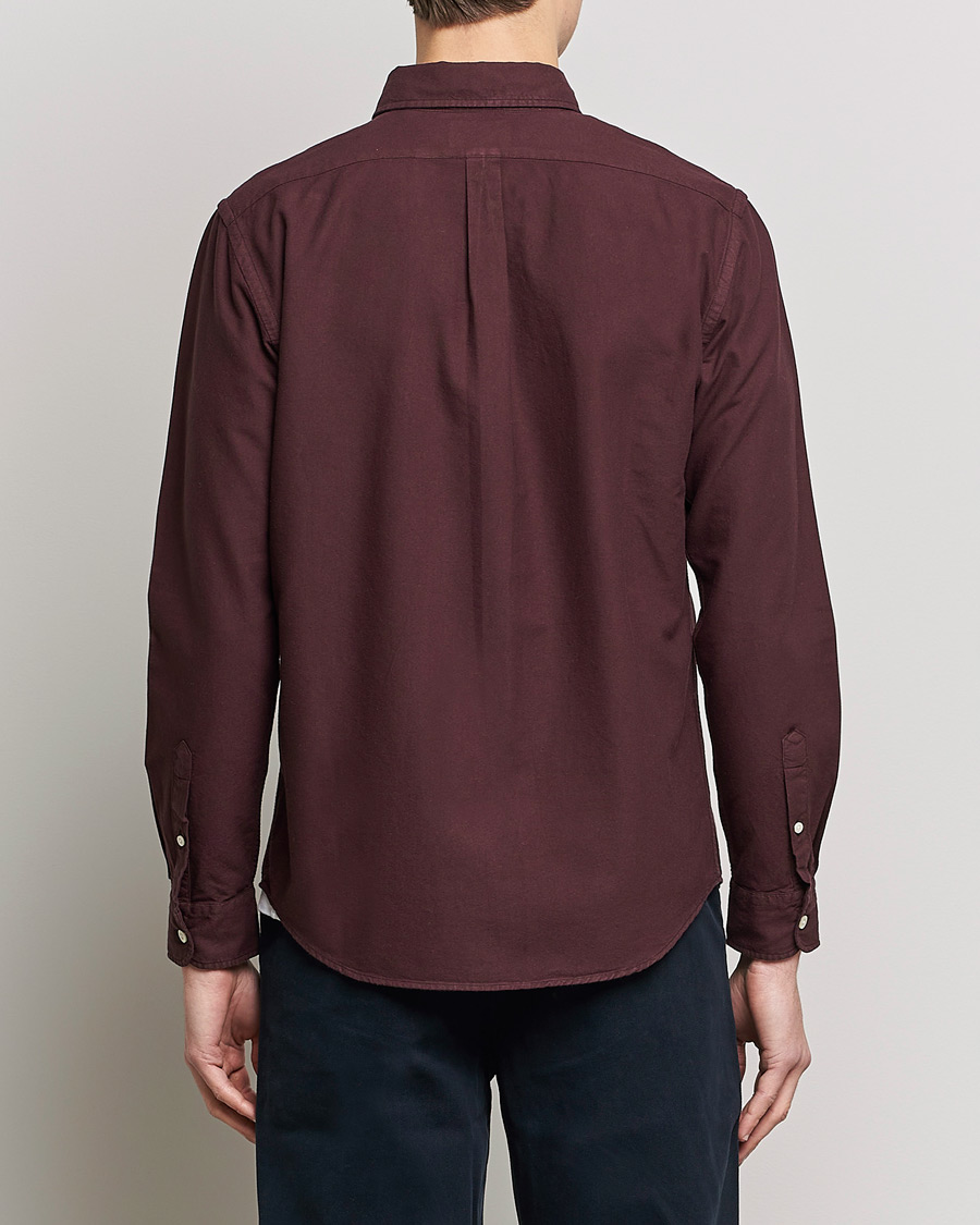 Men | Shirts | Colorful Standard | Classic Organic Oxford Button Down Shirt Oxblood Red