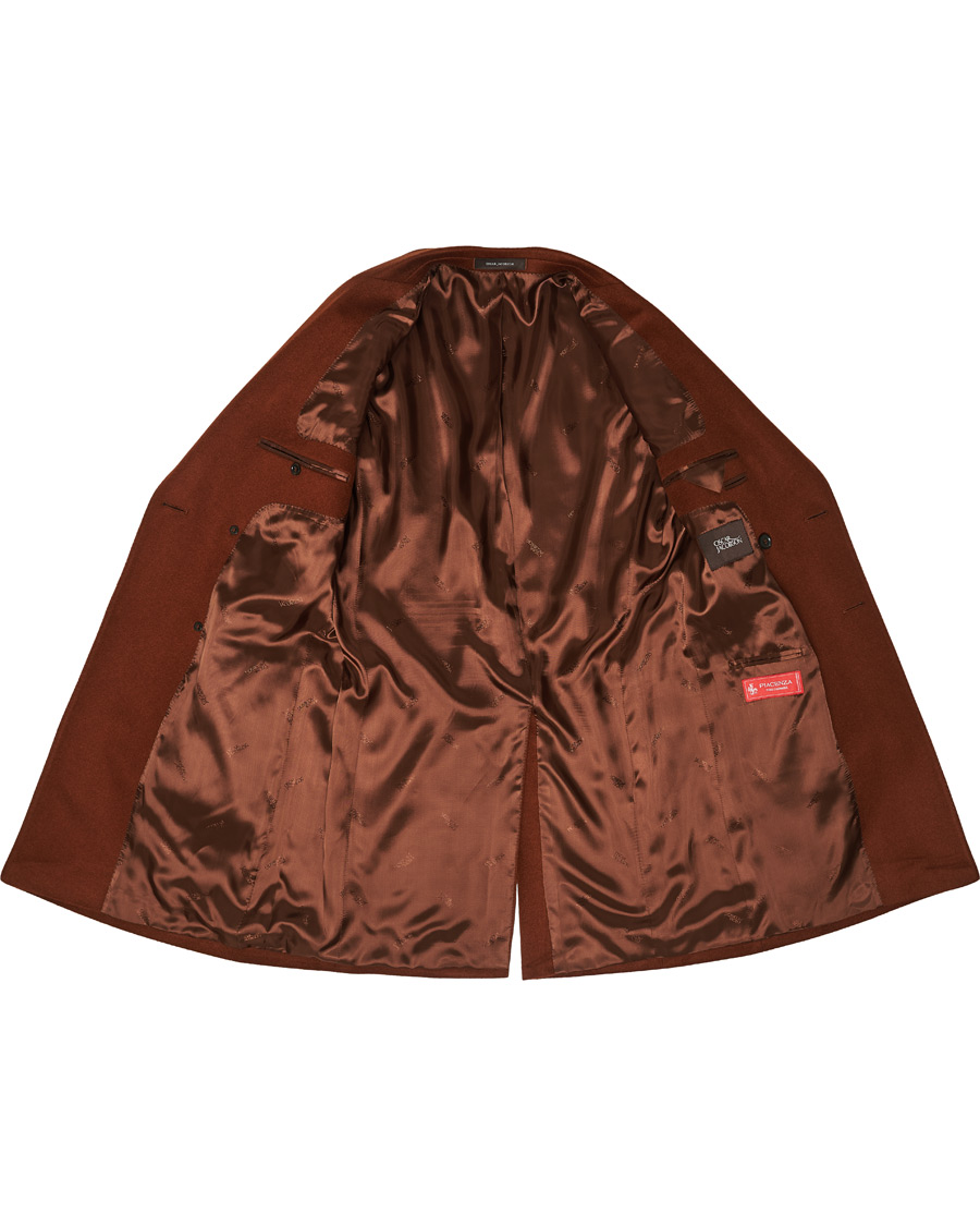 Men | Coats & Jackets | Oscar Jacobson | Sebastian Double Breasted Cashmere Coat Camel
