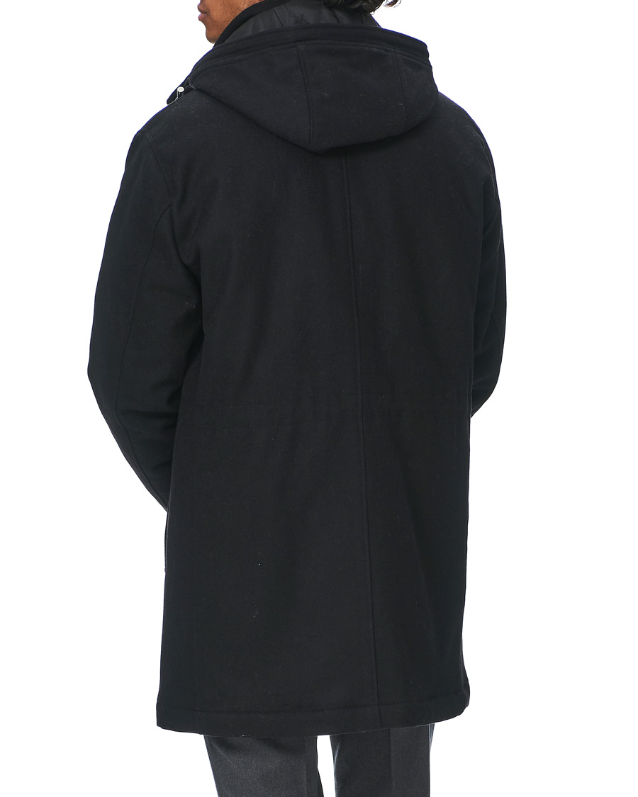 Men | Coats & Jackets | Oscar Jacobson | Dammond Padded Wool Parka Black