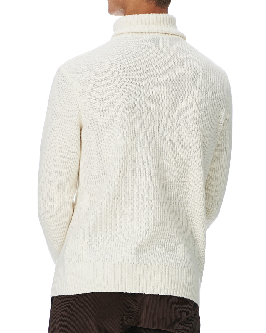 Men | Sweaters & Knitwear | Oscar Jacobson | Samir Wool/Cashmere Cable Rollneck Creme