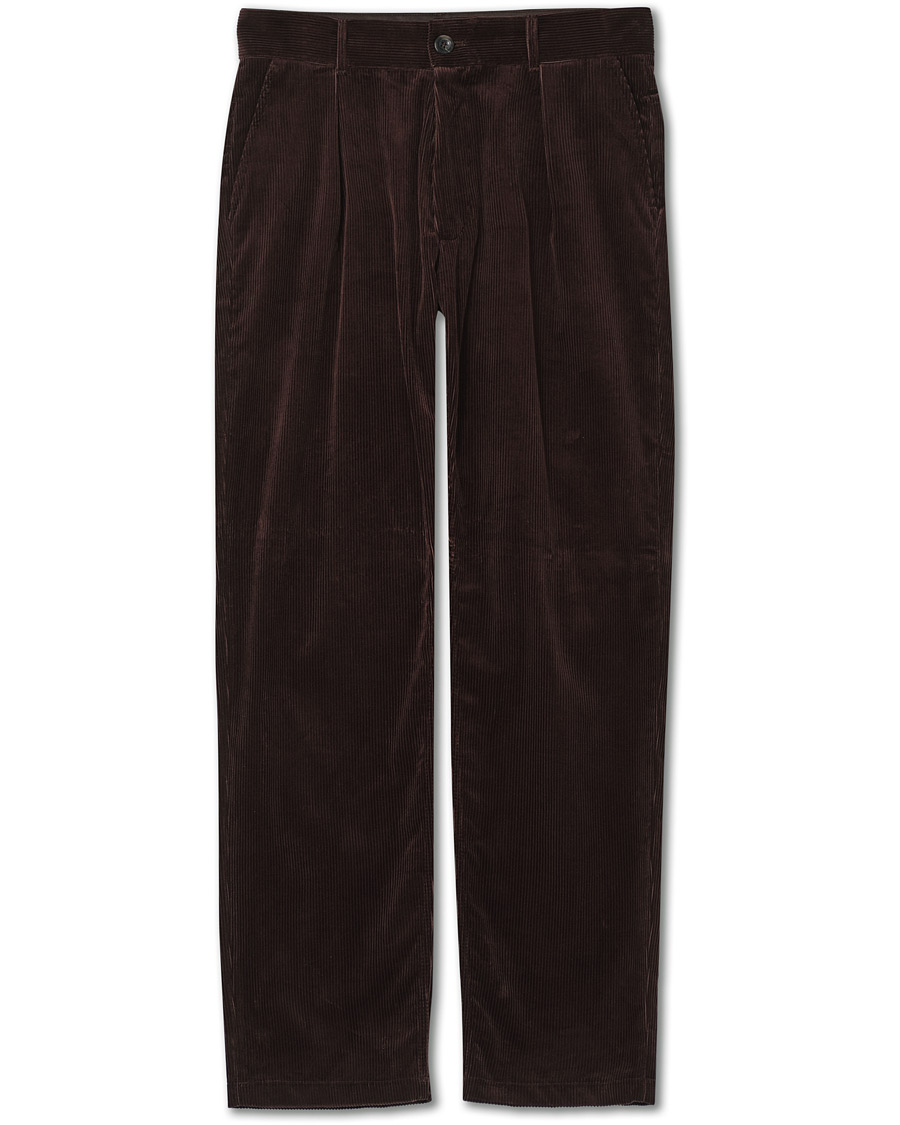Men | Trousers | Private White V.C. | Pocket Corduroy Trousers Chocolate