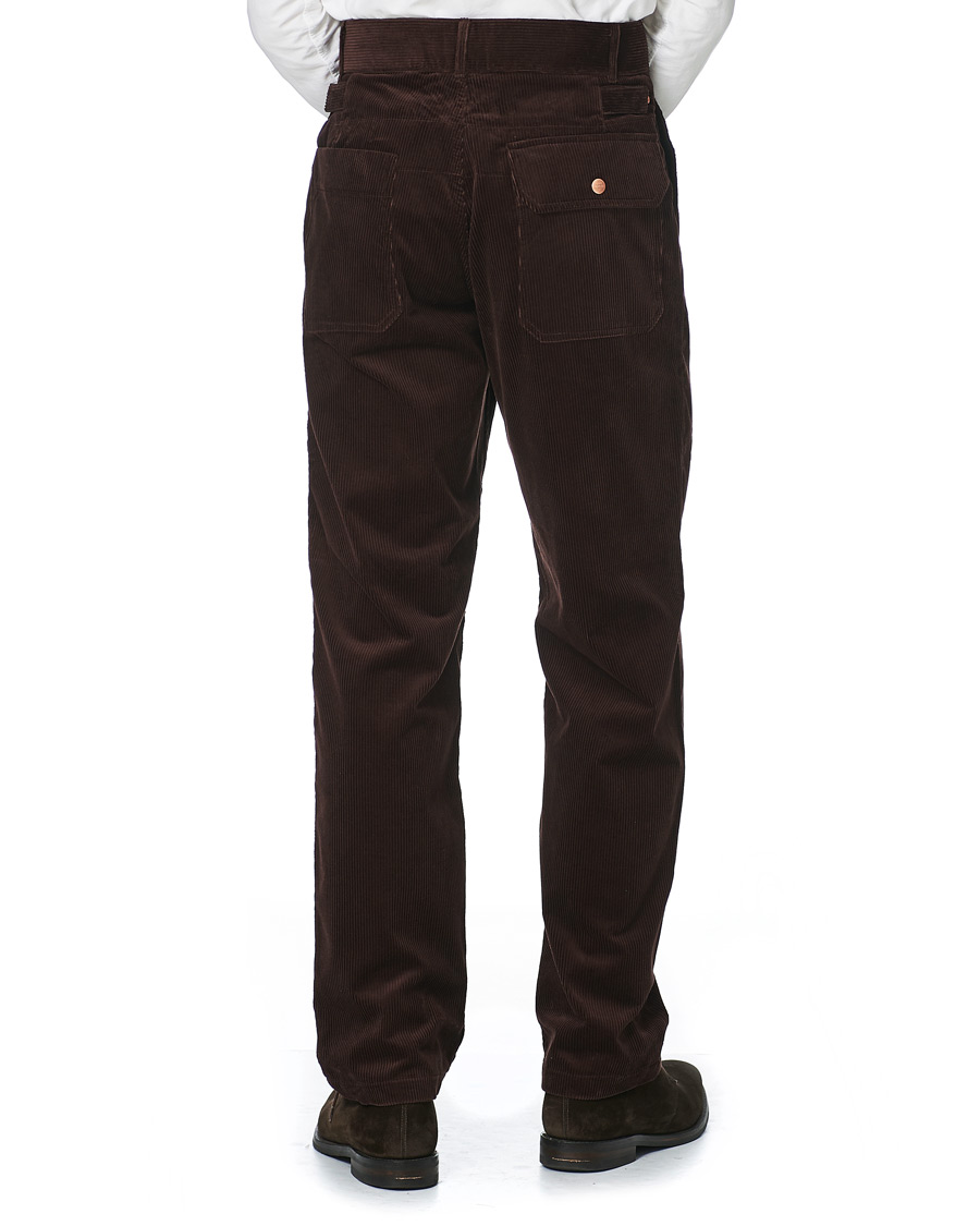 Men | Trousers | Private White V.C. | Pocket Corduroy Trousers Chocolate