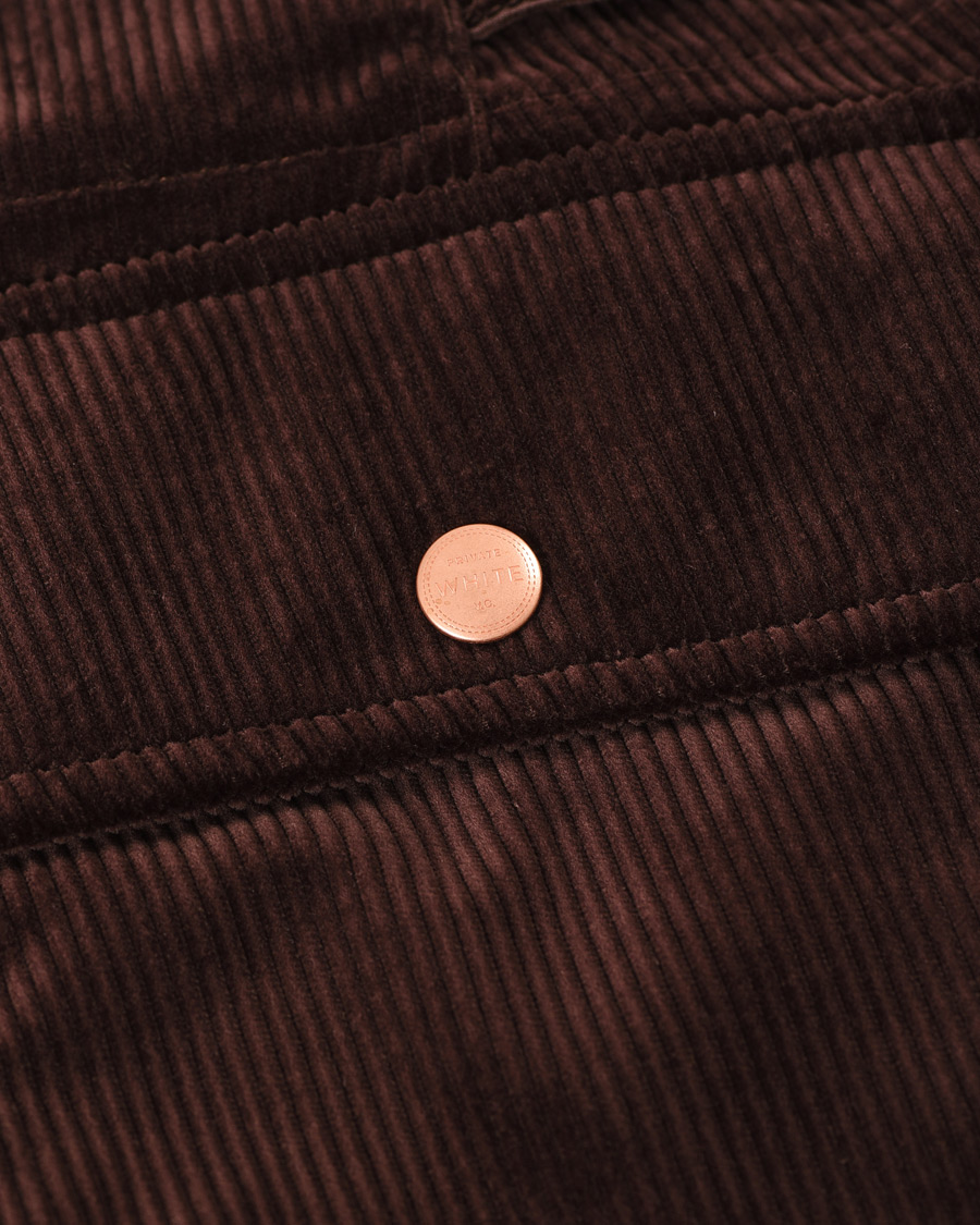 Men | Trousers | Private White V.C. | Pocket Corduroy Trousers Chocolate