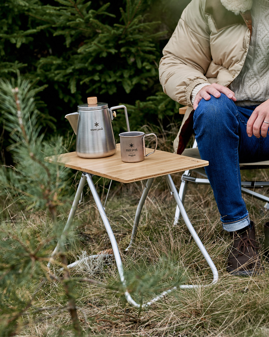 Men | Camping gear | Snow Peak | Foldable My Table Bamboo