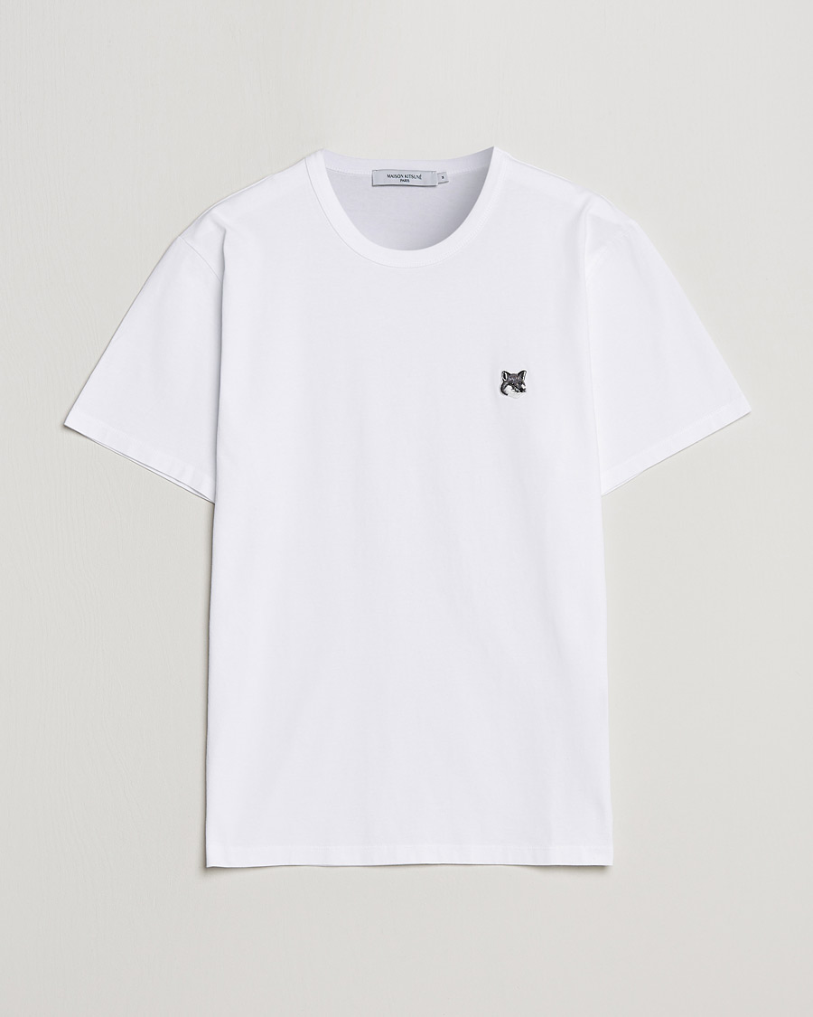 Men | T-Shirts | Maison Kitsuné | Grey Fox Head Tee White
