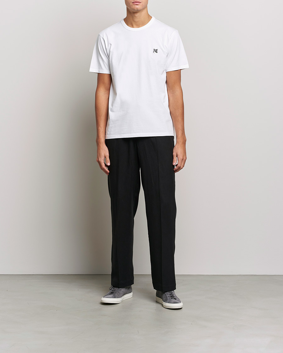 Men | T-Shirts | Maison Kitsuné | Grey Fox Head Tee White