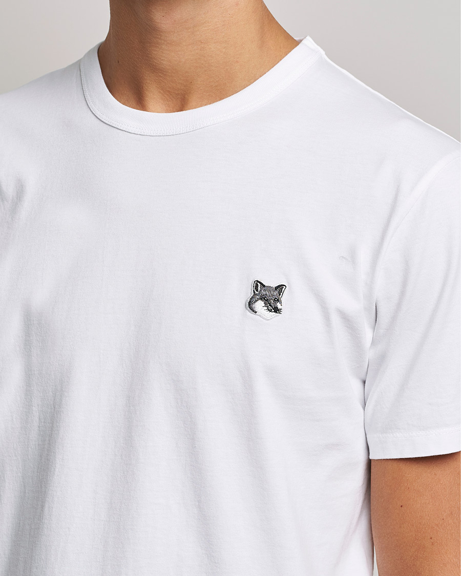 Men | T-Shirts | Maison Kitsuné | Grey Fox Head Tee White