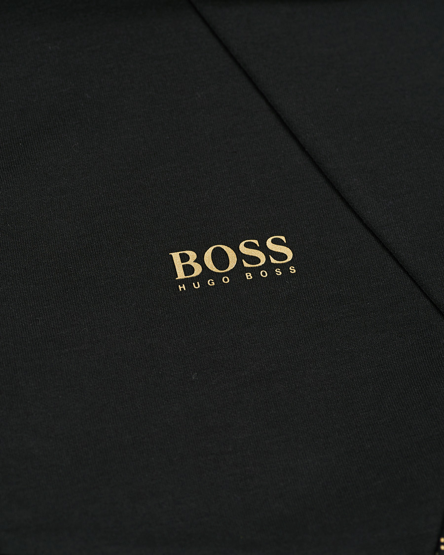 Men | Sweaters & Knitwear | BOSS GREEN | BOSS Athleisure Saggy Full Zip Hoodie Black