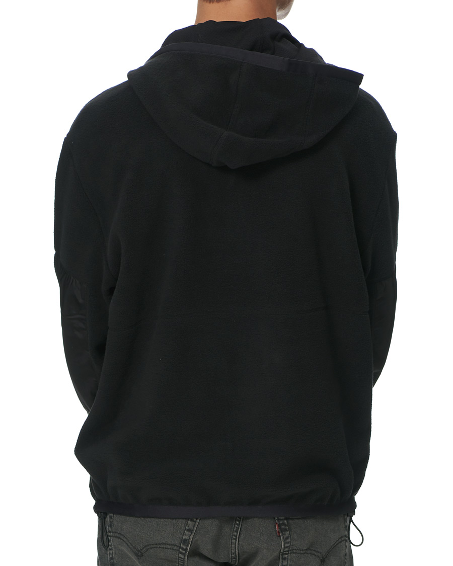 Men | Sweaters & Knitwear | HUGO | Daymans Fleece Half Zip Sweater Black