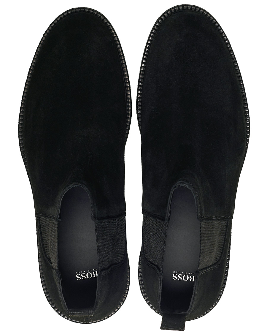 Men | BOSS Tunley Suede Chelsea Boots Black | BOSS BLACK | BOSS Tunley Suede Chelsea Boots Black